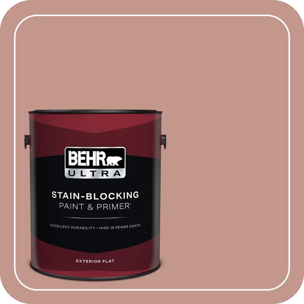 BEHR ULTRA 1 gal. #MQ1-18 Pressed Blossoms Flat Exterior Paint & Primer
