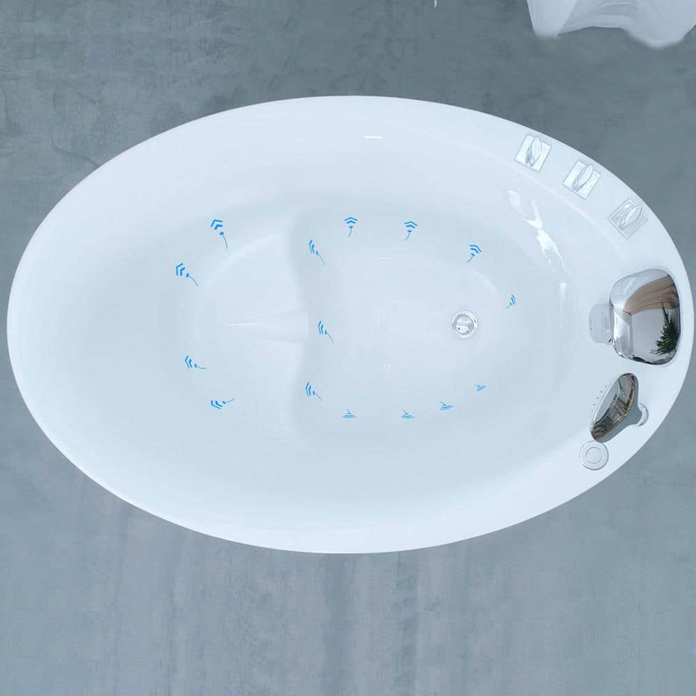 Empava Japanese Style 48 in. Acrylic Flatbottom Air Bath Freestanding Bathtub Deep Soaking Tub in White (3)