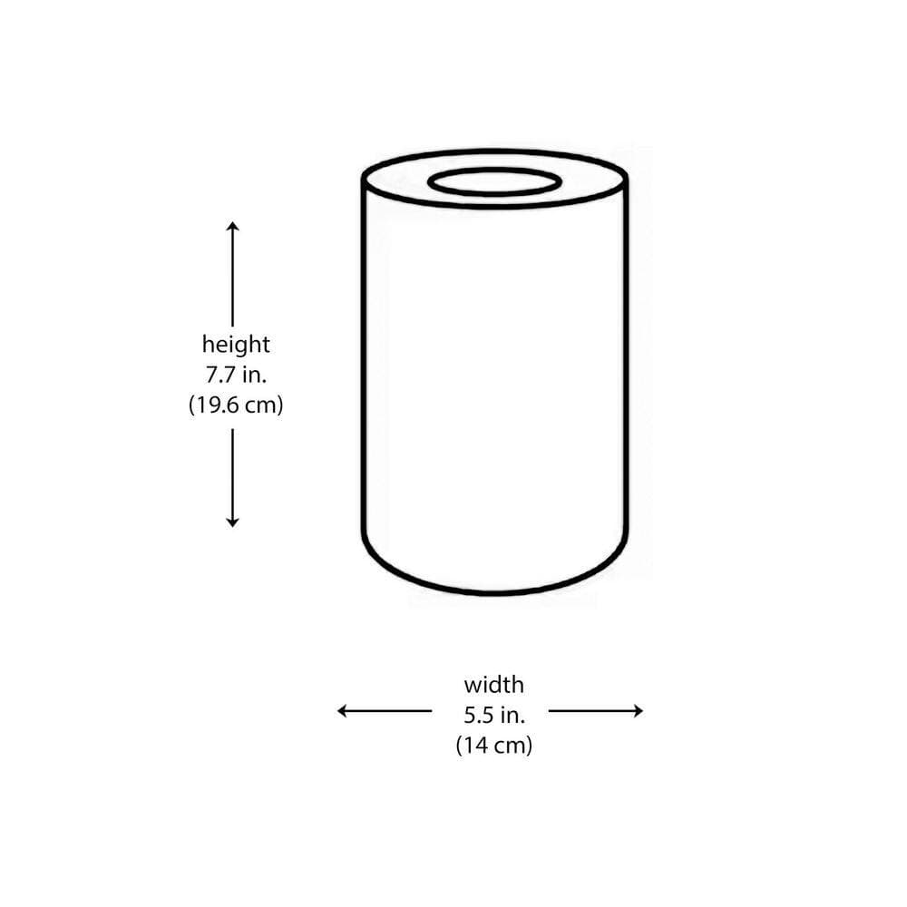 PRIVATE BRAND UNBRANDED 7.7 in. Smokey Gray Glass  Cylinder Shaped Replacement Pendant Shade with 2.25 in. Lip Fitter (3)