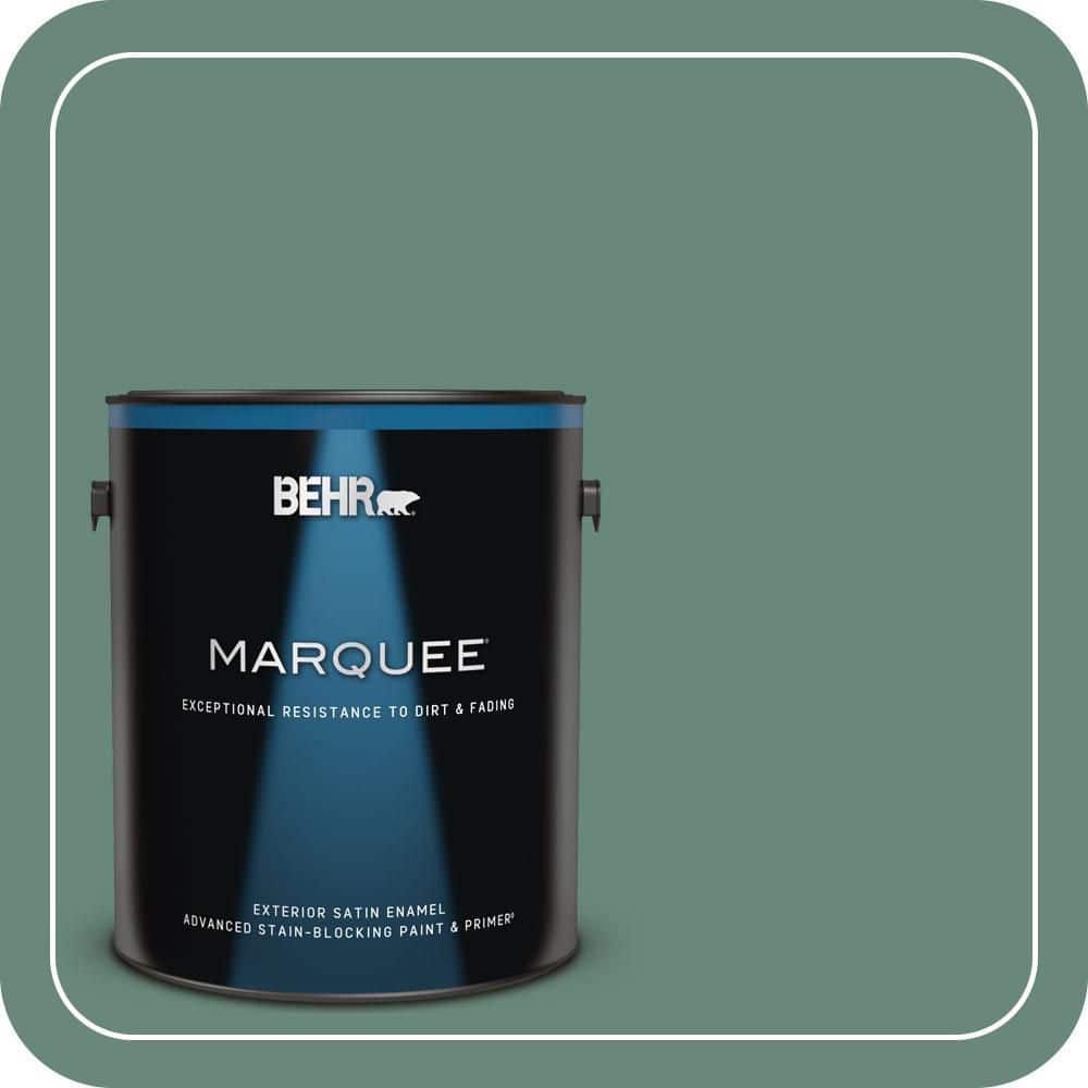 BEHR MARQUEE 1 gal. #470F-5 Garland Satin Enamel Exterior Paint & Primer
