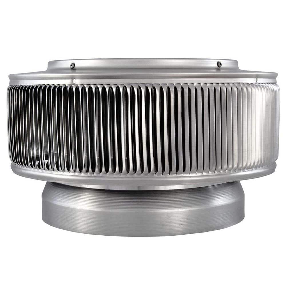 Active Ventilation 10 in. Dia Aura PVC Vent Cap Exhaust with Adapter for Schedule 40 or Schedule 80 PVC Pipe in Mill Finish (2)