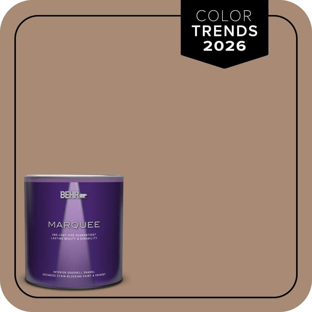 BEHR MARQUEE 1 qt. #N240-5 Rodeo Tan One-Coat Hide Eggshell Enamel Interior Paint & Primer