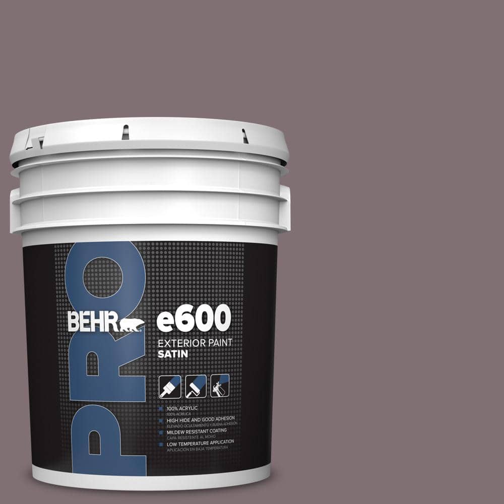 BEHR PRO 5 gal. #N110-5 Royal Raisin Satin Exterior Paint