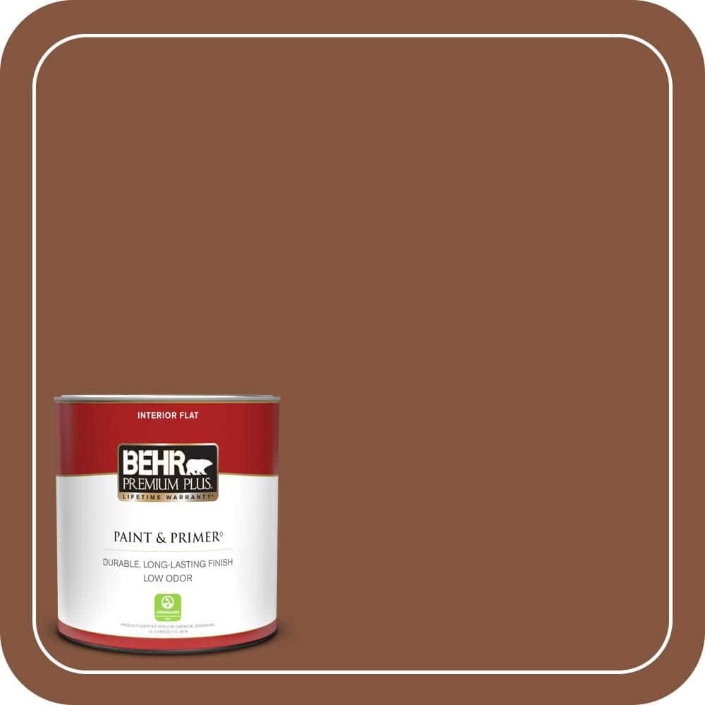 BEHR PREMIUM PLUS #230F-7 Florence Brown Interior/Exterior Paint & Primer Color Sample