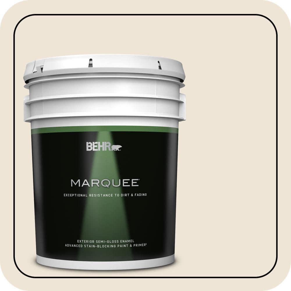 BEHR MARQUEE 5 gal. #PWN-61 Oriental Silk Semi-Gloss Enamel Exterior Paint & Primer