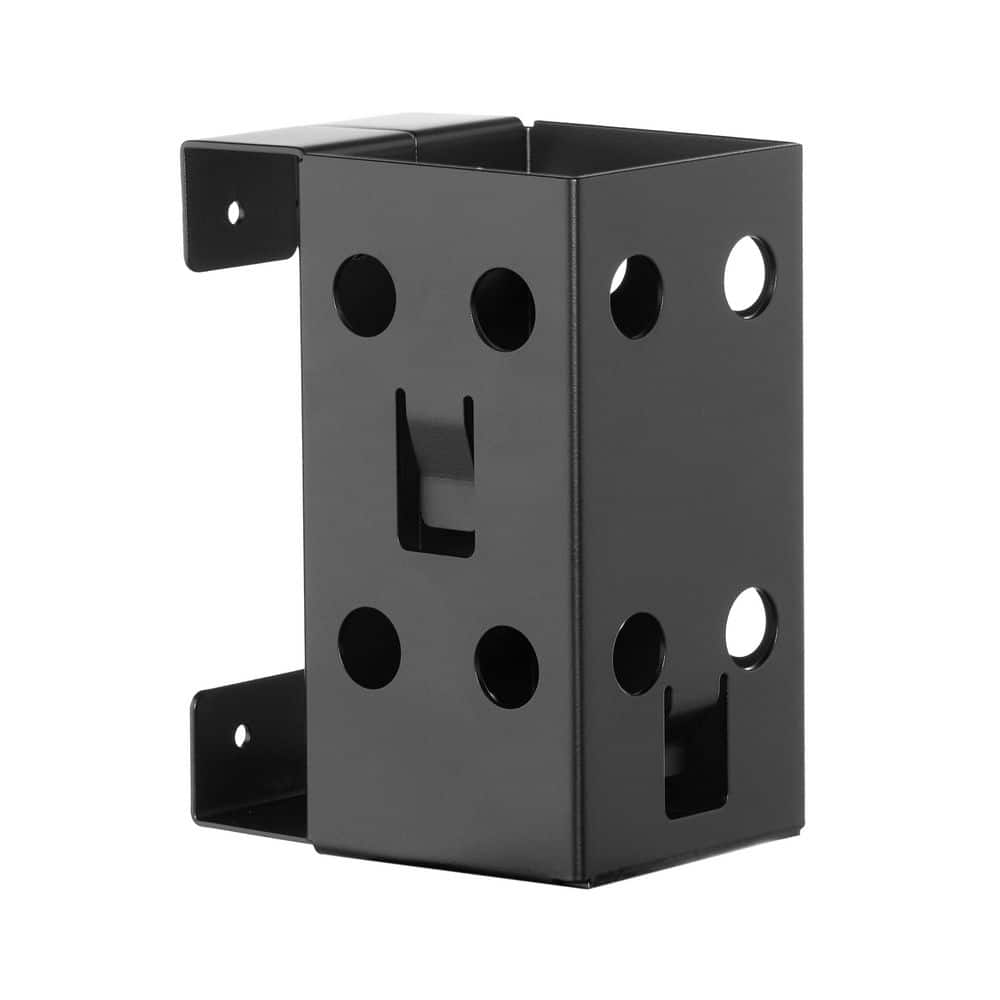 ProWood 4 in. x 4 in. Black Steel Deck Railing Post Pocket Anchor (1)