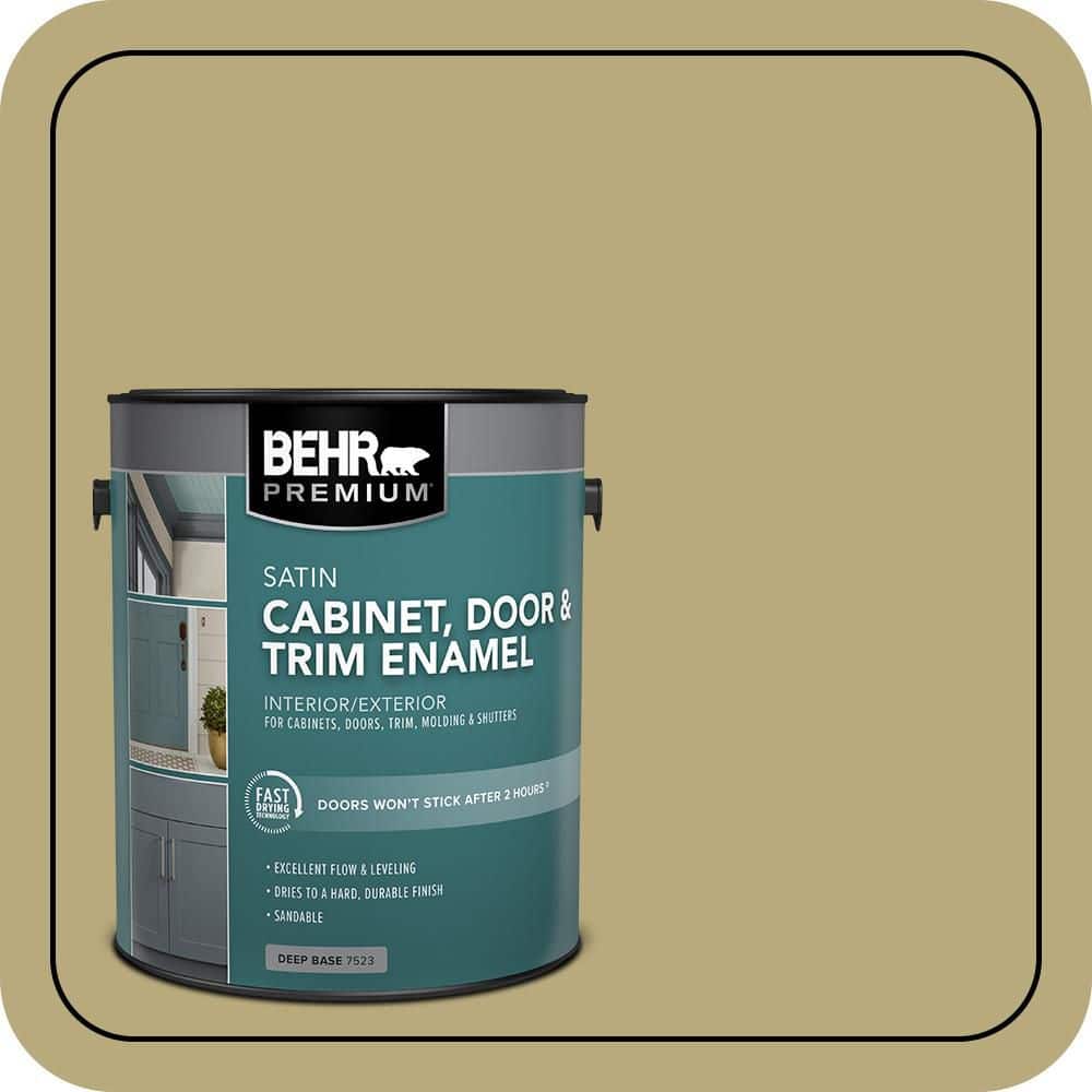 BEHR PREMIUM 1 gal. #M330-5 Fresh Brew Satin Enamel Interior/Exterior Cabinet, Door & Trim Paint