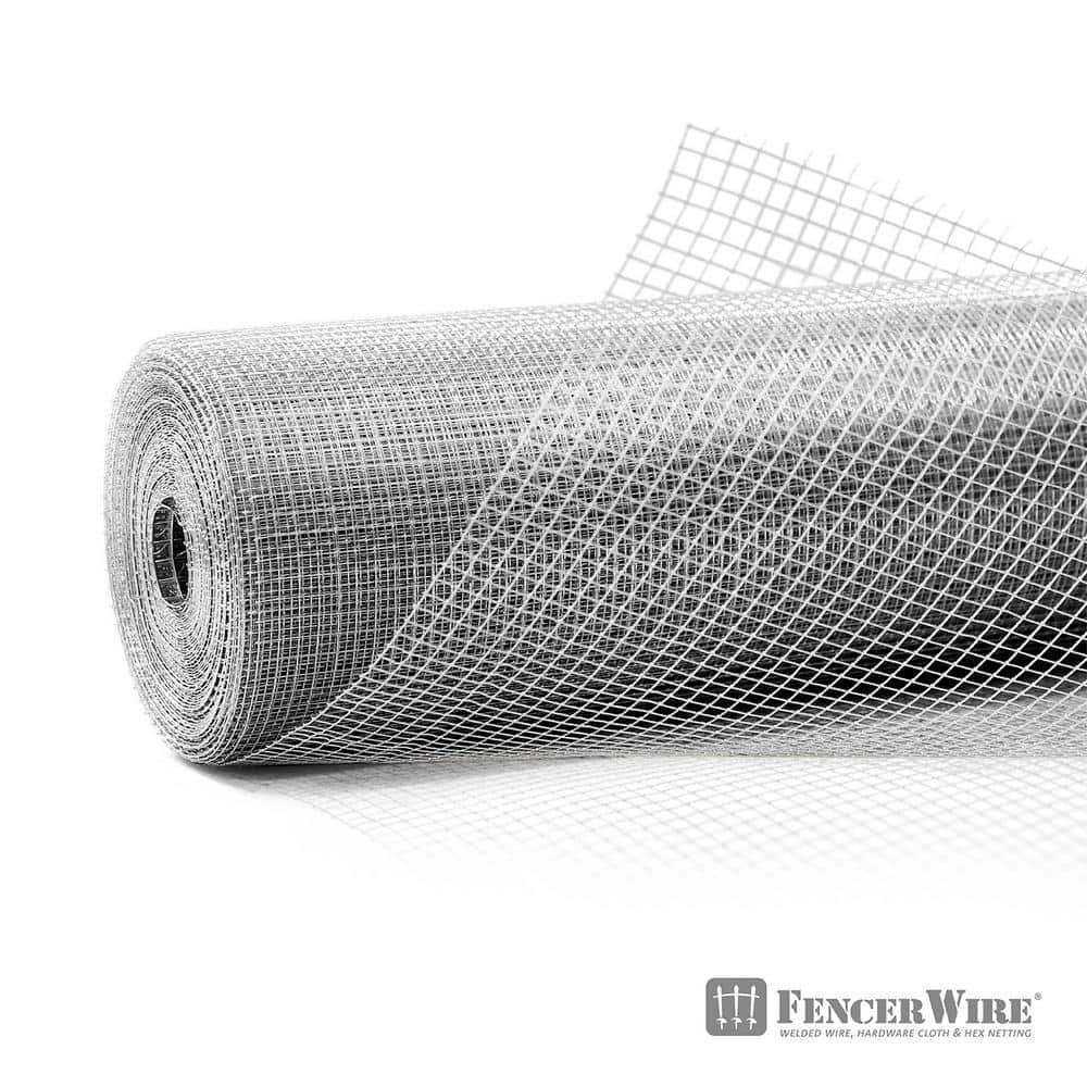 Fencer Wire 1/4 in. 3 ft. 23-Gauge Hardware Cloth, Hot-Dip Galvanized After Welding, Heavy-Duty Welding Fencing