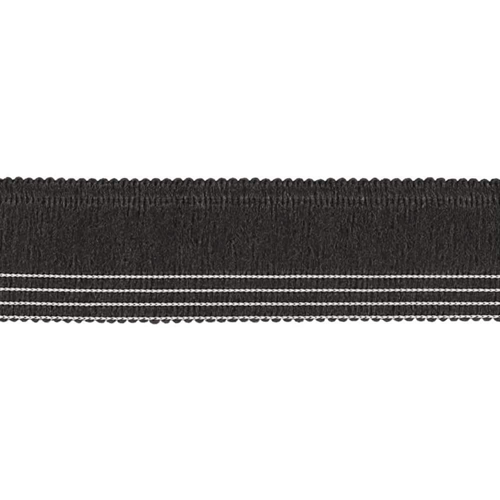 Unbranded Charcoal 1.5 in. x 30 in. Rug Runner Edge (2)