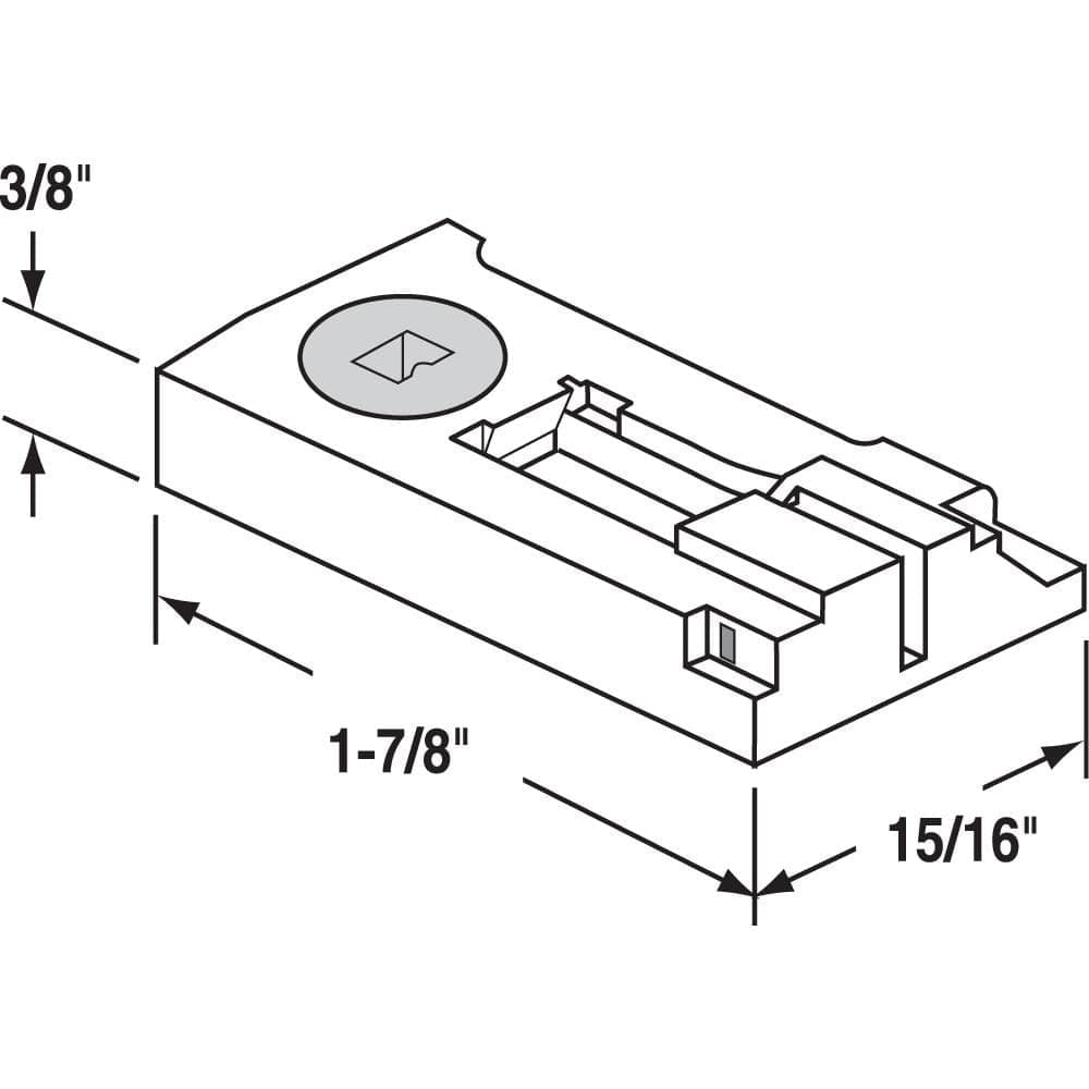 Prime-Line Window Channel Balance Shoe Set (2)