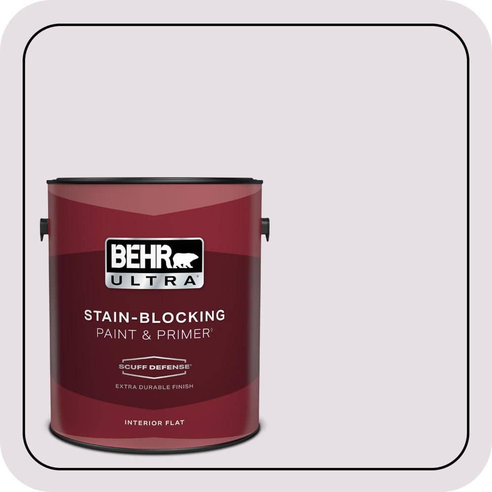 BEHR ULTRA 1 gal. #670E-2 Pearl Violet Extra Durable Flat Interior Paint & Primer (1)