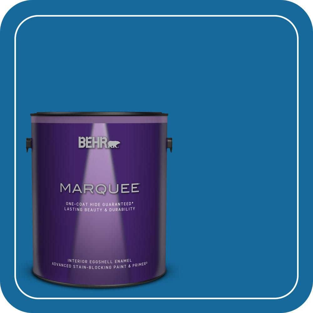 BEHR MARQUEE 1 gal. #P500-7 Cosmic Cobalt Eggshell Enamel Interior Paint & Primer