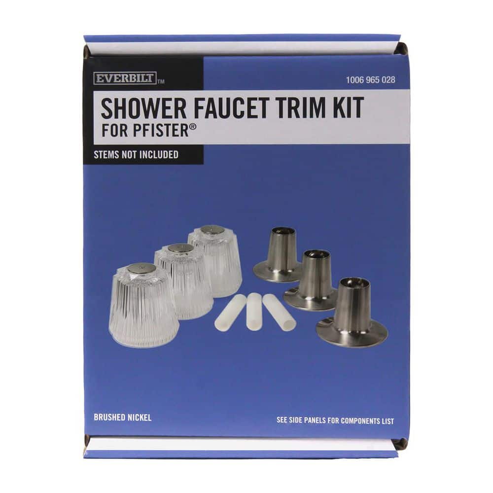 Everbilt 3-Handle Tub and Shower Faucet Trim Kit for Price Pfister in Brushed Nickel (3)