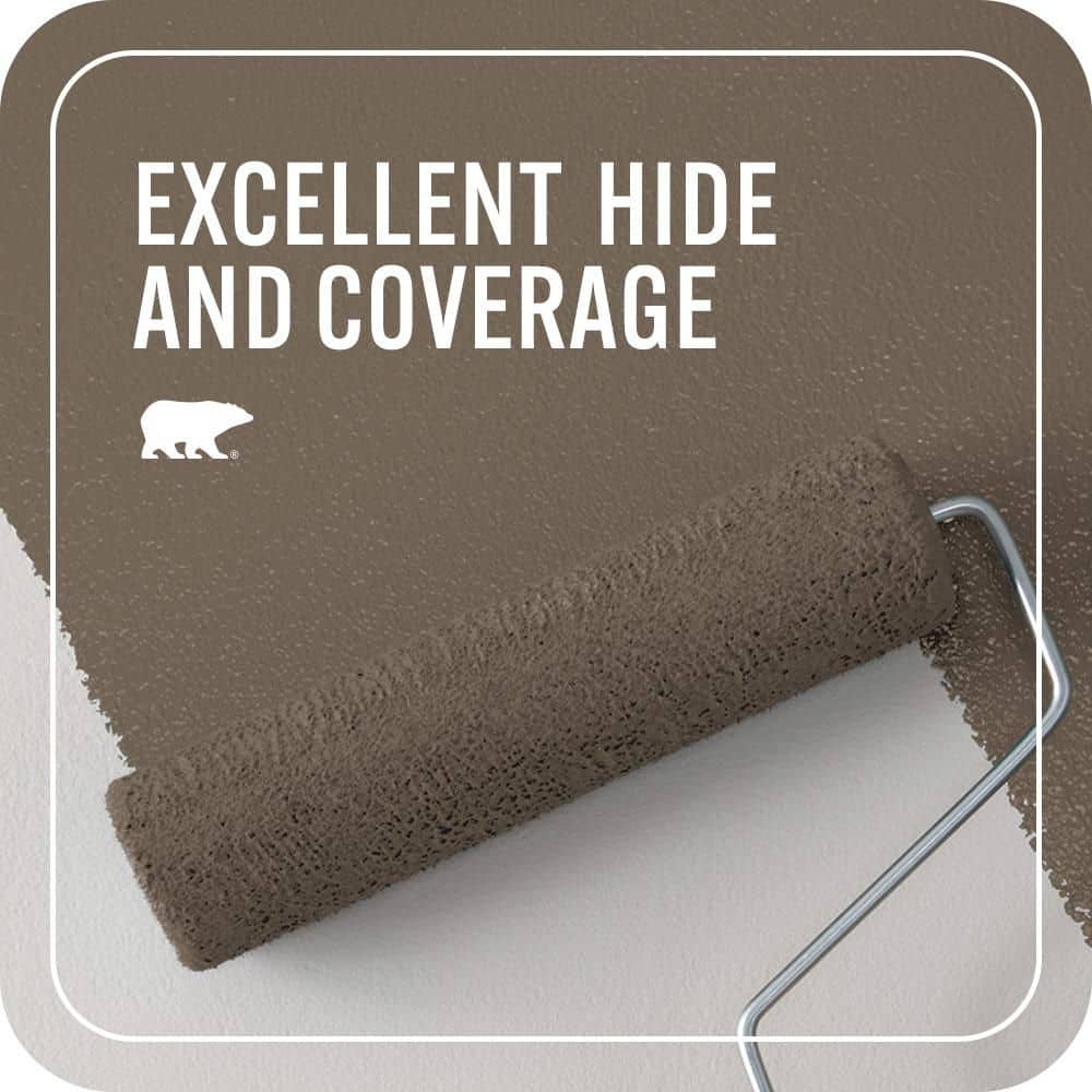 BEHR PREMIUM PLUS #N220-6 Landmark Brown Enamel Interior/Exterior Paint & Primer Color Sample (4)