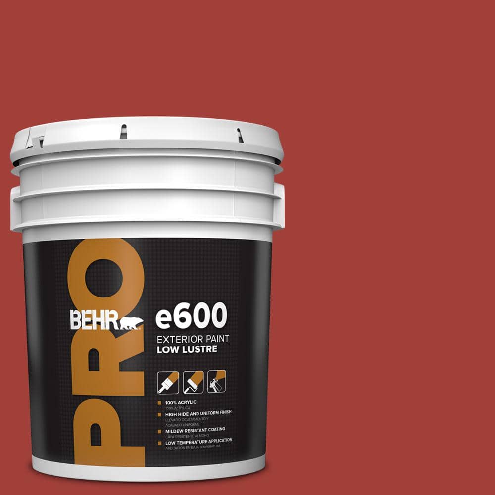 BEHR PRO 5 gal. #PPU2-16 Fire Cracker Low Luster Exterior Paint (1)