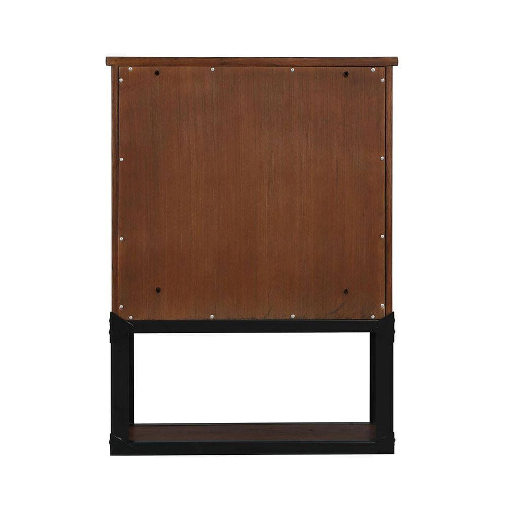 Home Decorators Collection Alster 25 in. W x 8 in. D x 30 in. H Bathroom Storage Wall Cabinet in Brown Oak (3)