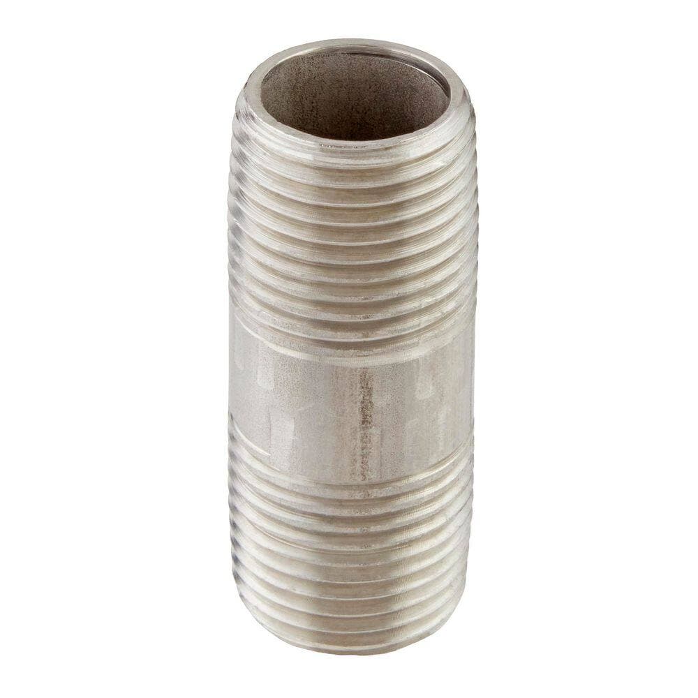 ProLine 1/2 in. MIP x 2 in. Stainless Steel Pipe Nipple (4)