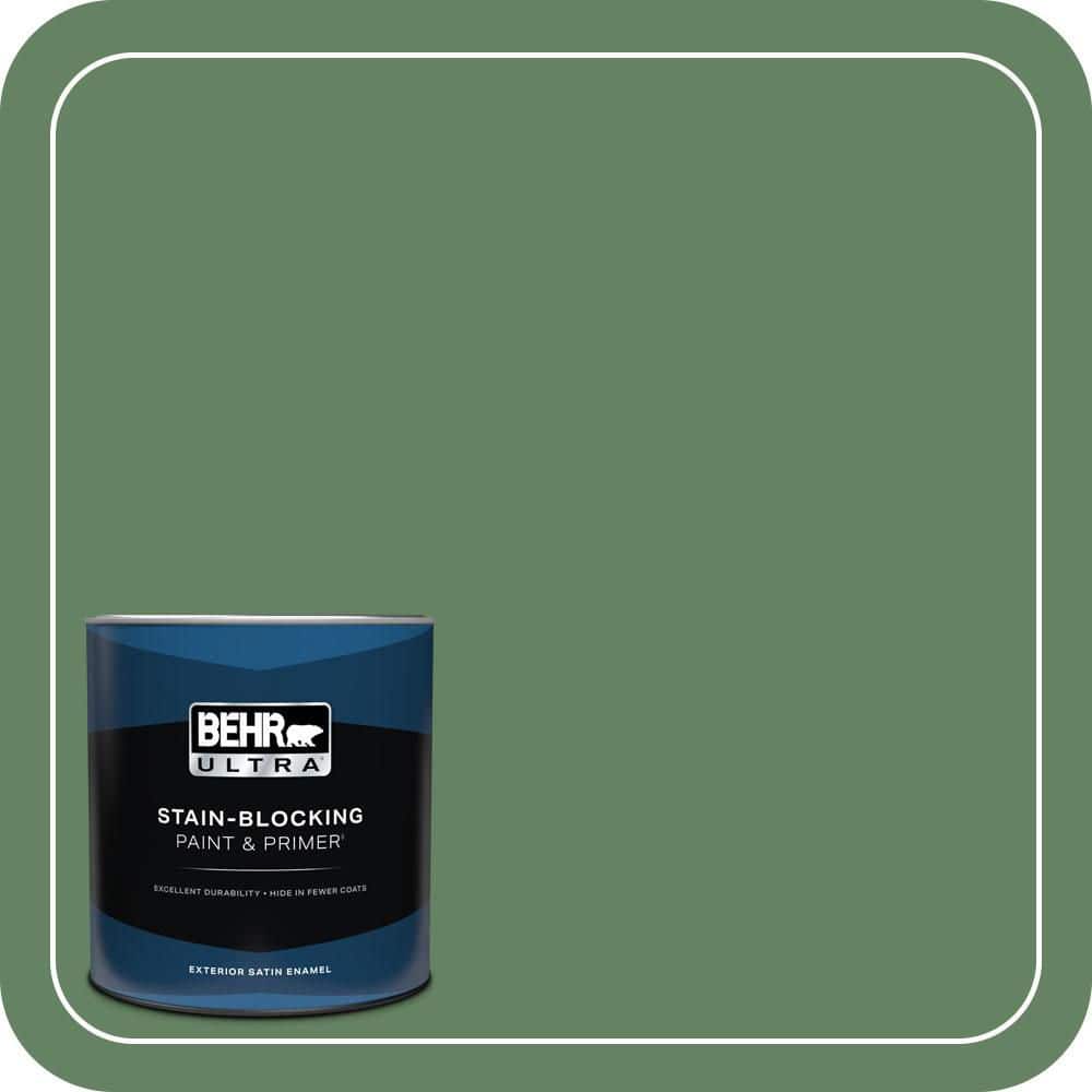 BEHR ULTRA 1 qt. #S400-6 Tuscan Herbs Satin Enamel Exterior Paint & Primer