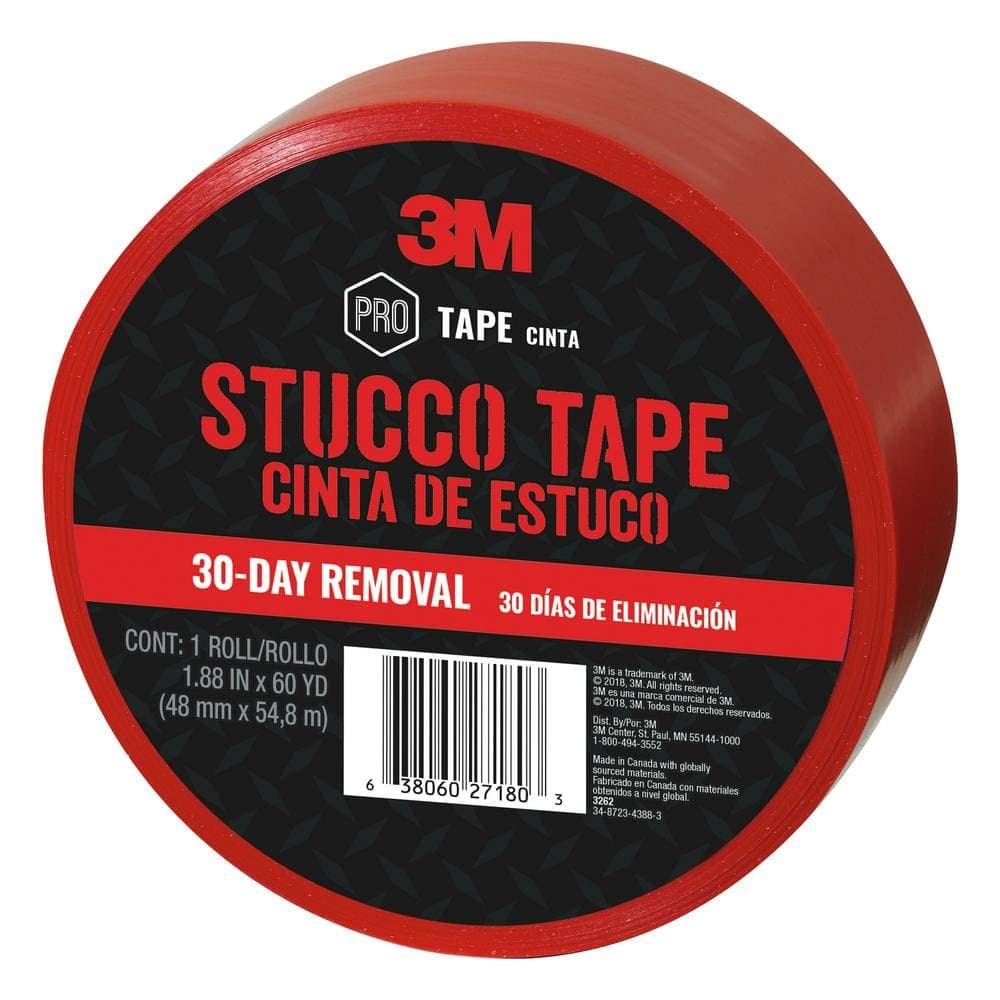 3M 1.88 in x 60 yds. (48 mm x 54.8 m) Stucco Tape (3)