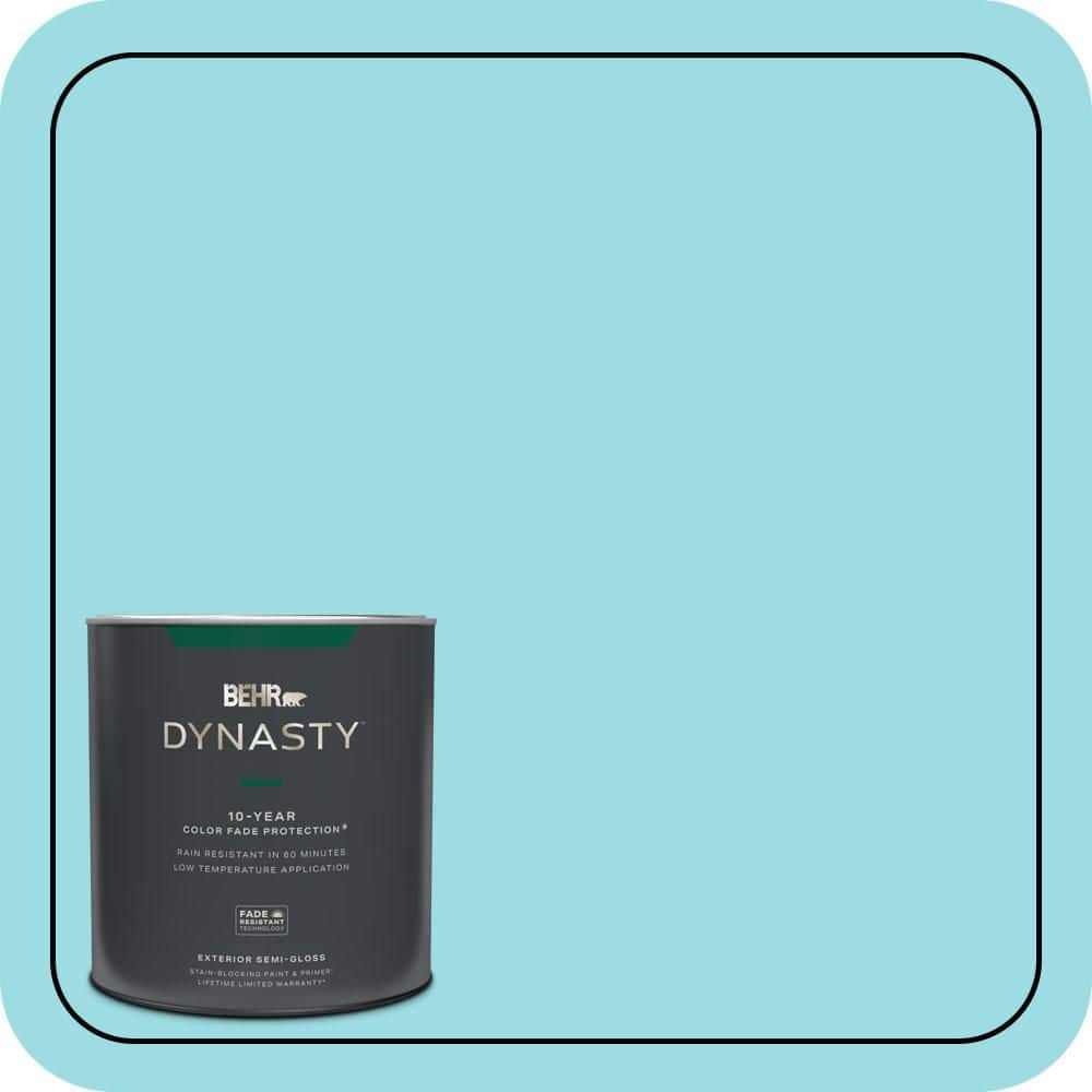 BEHR DYNASTY 1 qt. #P470-2 Serene Thought Semi-Gloss Exterior Stain-Blocking Paint & Primer