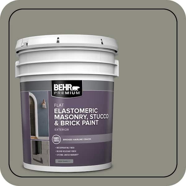 BEHR PREMIUM 5 gal. #N370-5 Incognito Elastomeric Masonry, Stucco and Brick Exterior Paint (2)