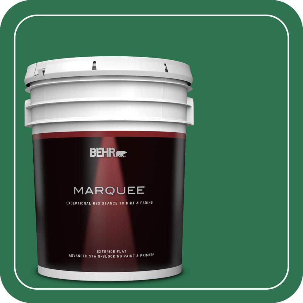 BEHR MARQUEE 5 gal. #P420-7 Crown Jewel Flat Exterior Paint & Primer