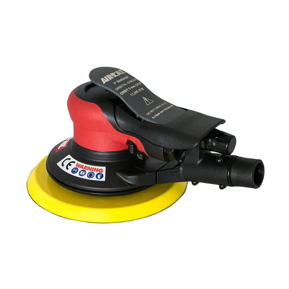 AIRCAT Composite 6 in. Central Vac Orbital Palm Sander 3/16 in. Orbit