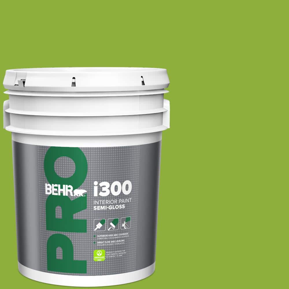 BEHR PRO 5 gal. #420B-6 New Green Semi-Gloss Interior Paint
