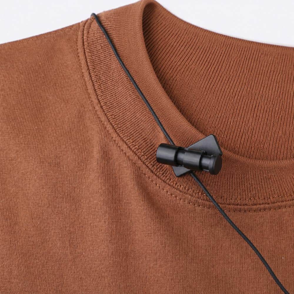 Unbranded 5 Pack Earbud Cable Clips for 2-4 mm Headphone Wires, Clothing Collar Cord Clamp Hooks for Tangle Control (3)