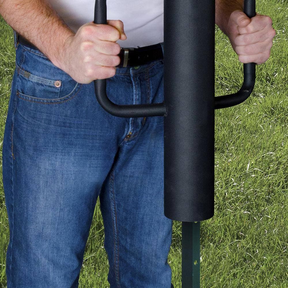 MetalTech 24.75 in. x 12.6 in. x 3.75 in. Steel Fence Post Driver (2)