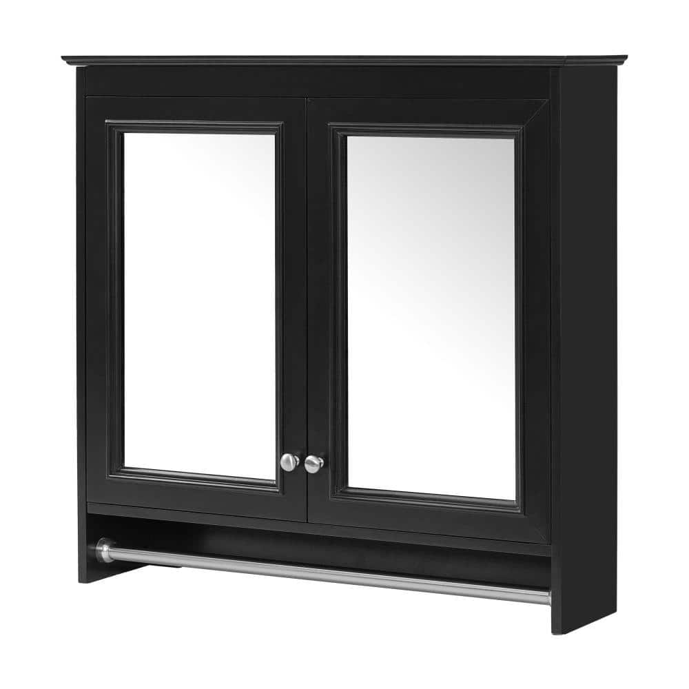 Flynama 30-Inch 3-In-1 Mirror Cabinet, Adjustable Shelves & Soft Close Doors, Wall Mount Bathroom Cabinet (3)
