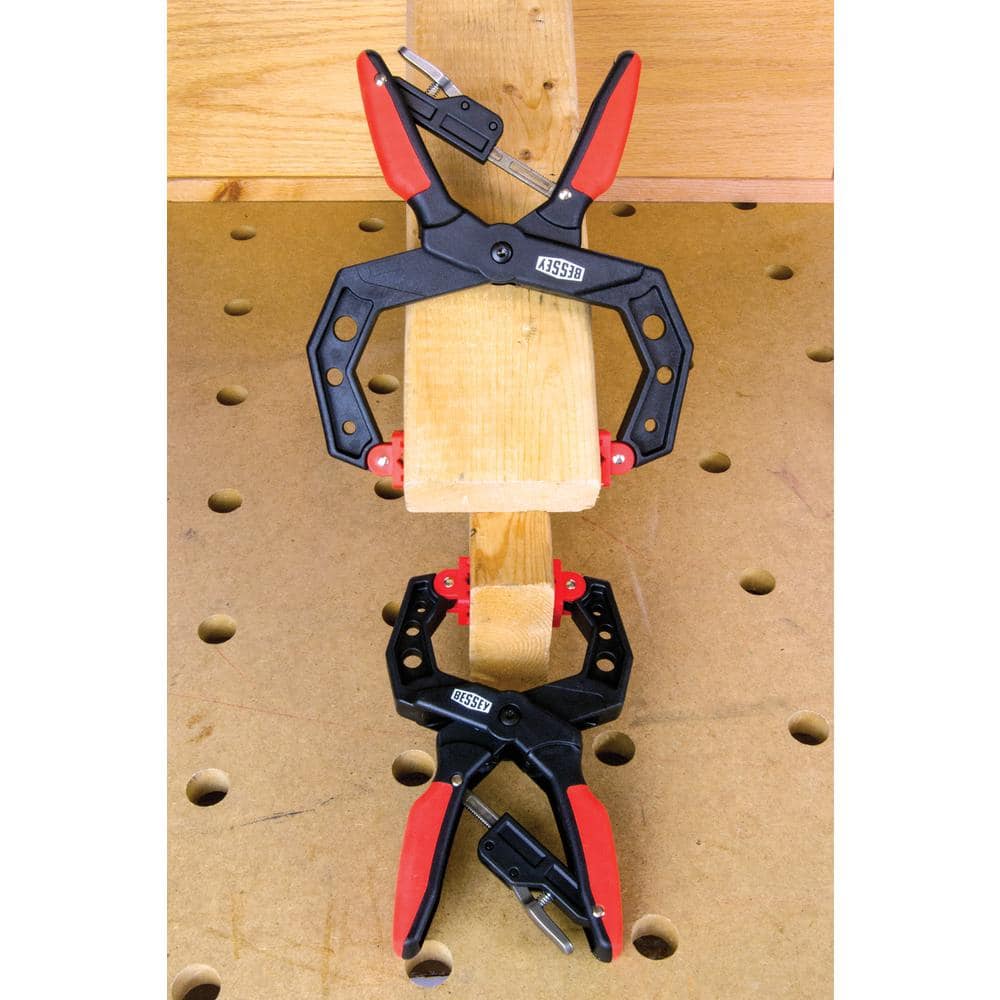 BESSEY Capacity Square Jawed Ratcheting Hand Clamp with 3 in. Throat Depth (4)