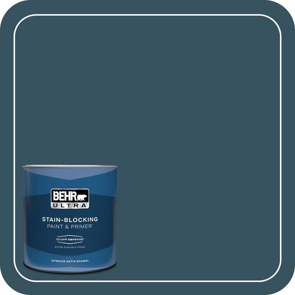 BEHR ULTRA 1 qt. #MQ5-24 Opera Glasses Extra Durable Satin Enamel Interior Paint & Primer