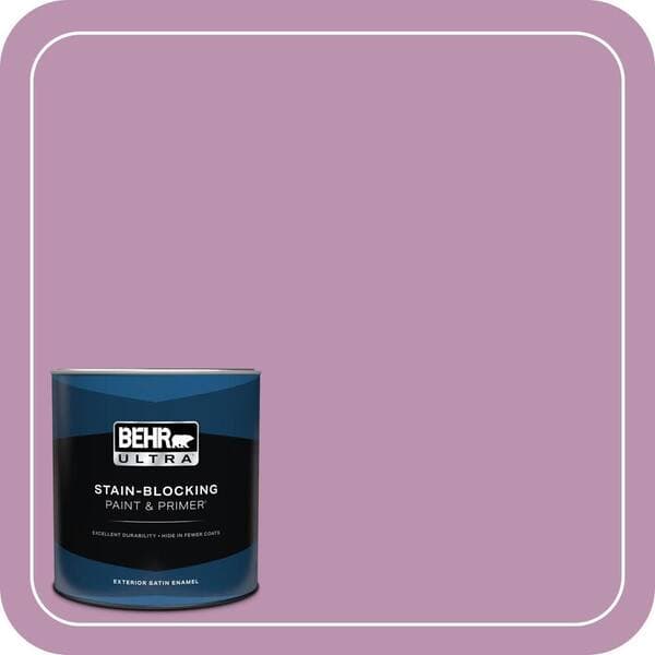 BEHR PREMIUM PLUS 1 gal. Home Decorators Collection #HDC-MD-10 Blooming Lilac Semi-Gloss Enamel Low Odor Interior Paint & Primer (2)