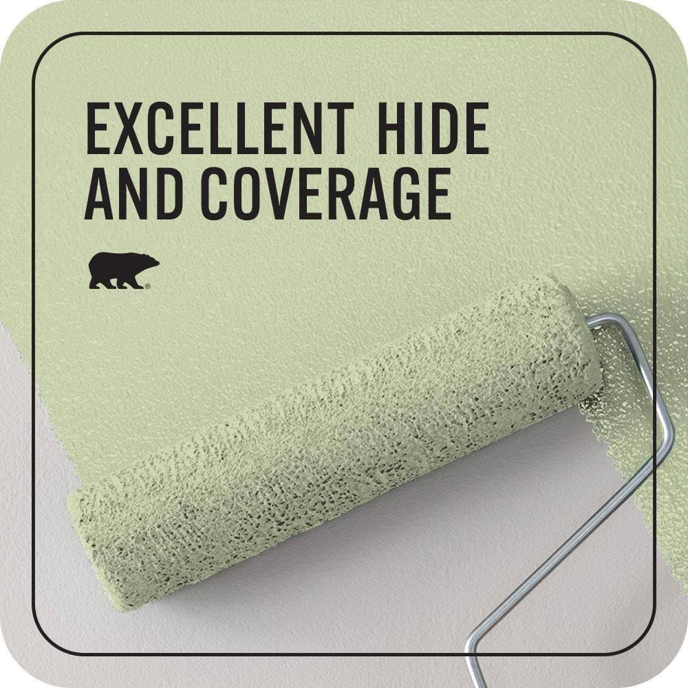 BEHR PREMIUM PLUS 1 qt. #M360-3 Avocado Whip Flat EcoMix Plant-Based Interior Paint & Primer (2)