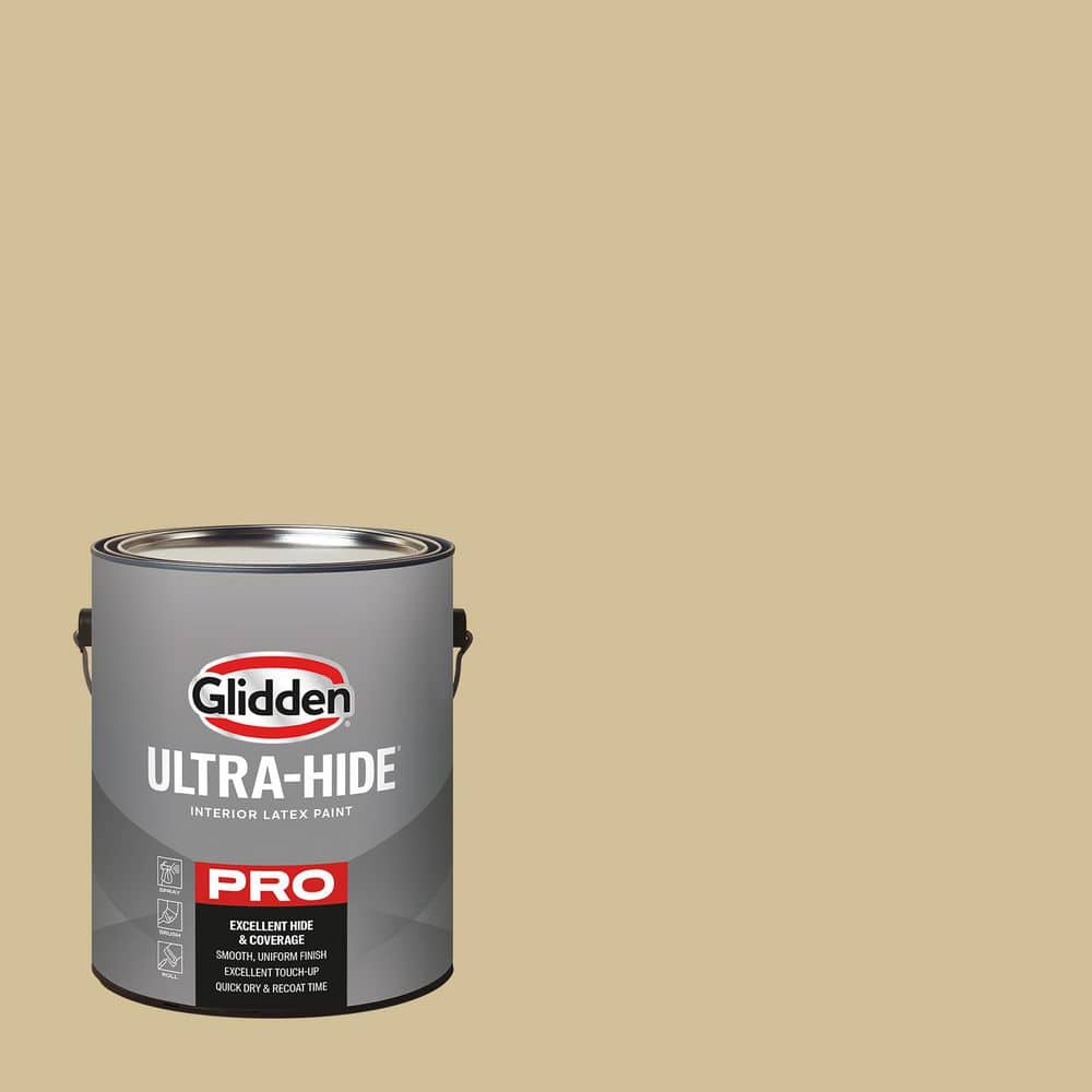 Glidden Ultra-Hide 1 gal. PPG1104-4 Sandy Pail Semi-Gloss Interior Paint