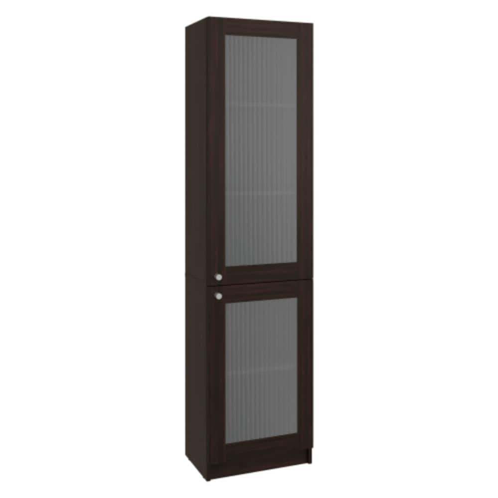 Unbranded 12.3 in. W x 17.8 in. D x 71.1 in. H Bathroom Dark Gray Linen Cabinet