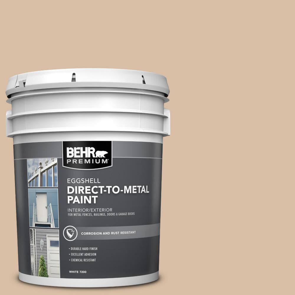 BEHR PREMIUM 5 gal. #S240-3 Ash Blonde Eggshell Direct to Metal Interior/Exterior Paint (1)