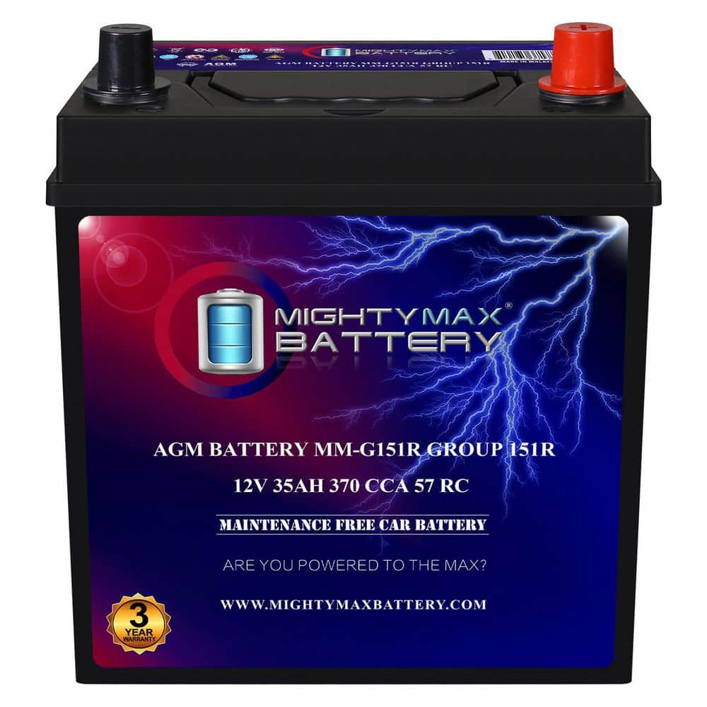 Unbranded 12-Volt, 35Ah, 57RC, 370 CCA, Replacement Battery Compatible with Honda Fit 09 (1)