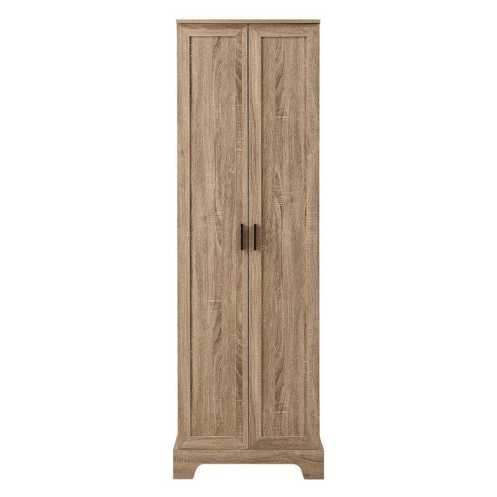 Boosicavelly 23.3 in. W x 16.9 in. D x 71.2 in. H Brown Linen Cabinet