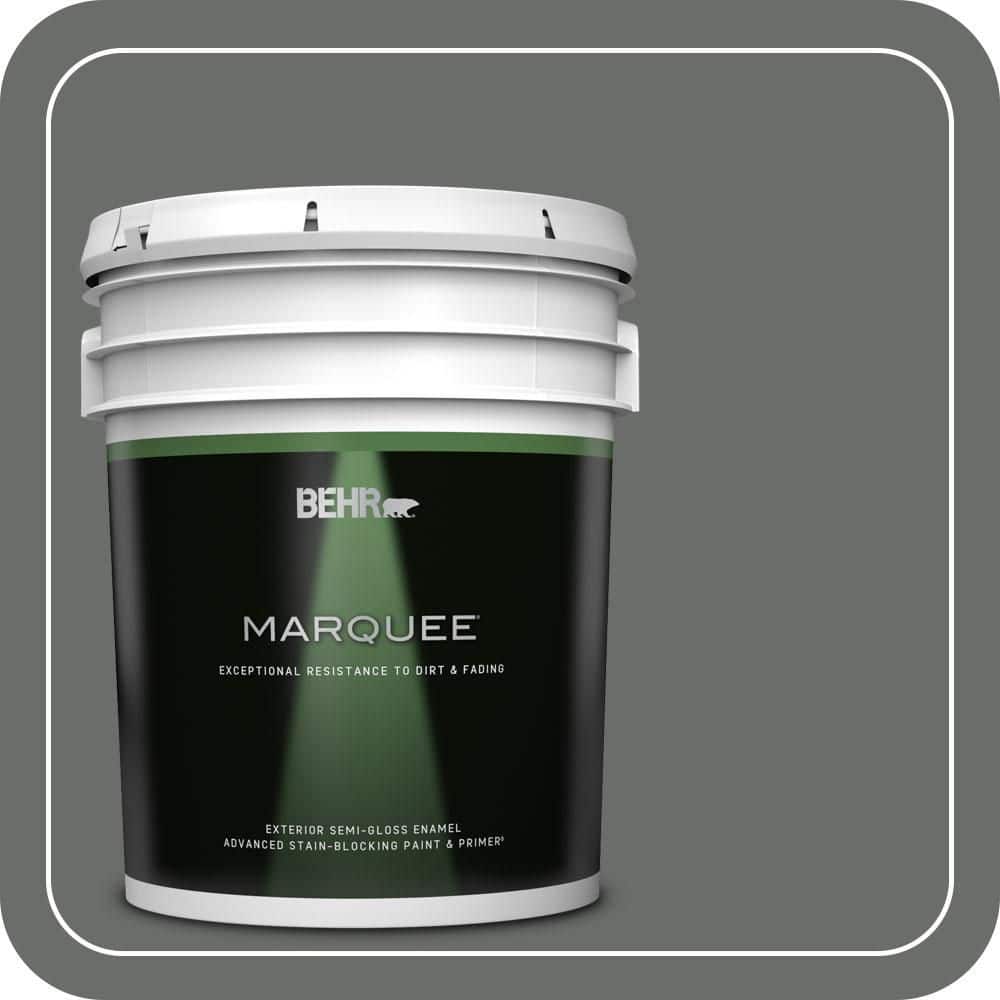 BEHR MARQUEE 5 gal. #PPU25-03 Shadows Semi-Gloss Enamel Exterior Paint & Primer
