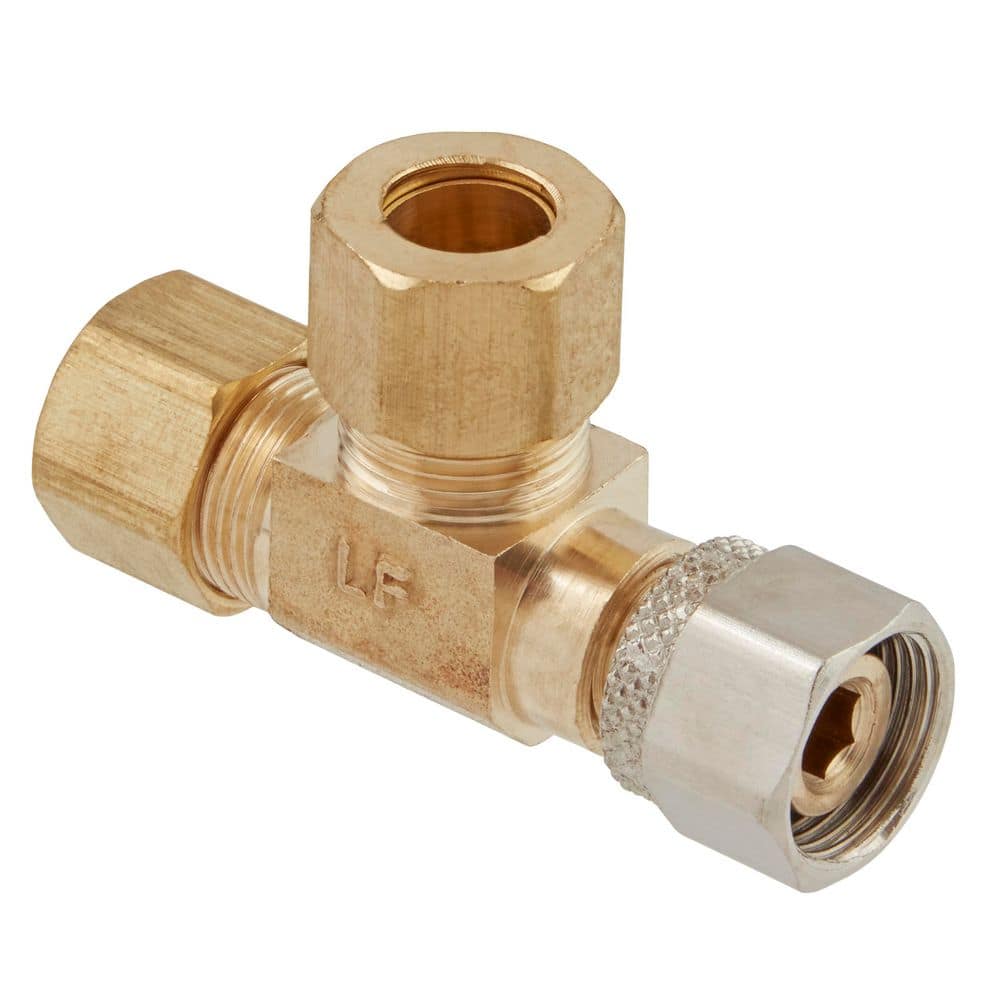 Everbilt 3/8 in. OD Compression Brass Tee Fitting (4)