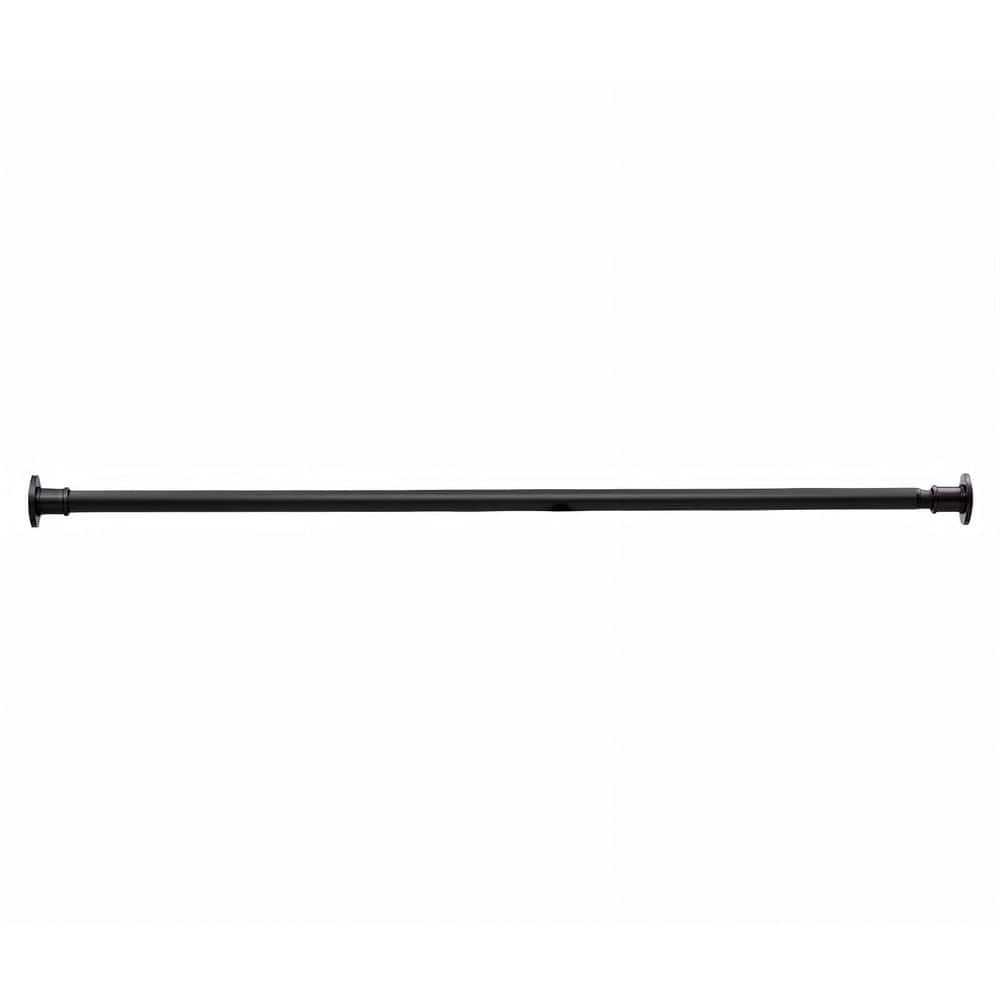 Wudkey 43-72 in. 304 Stainless Steel Tension Shower Curtain Rod, Rustproof Non-Slip Industrial Rod, Bronze (1)