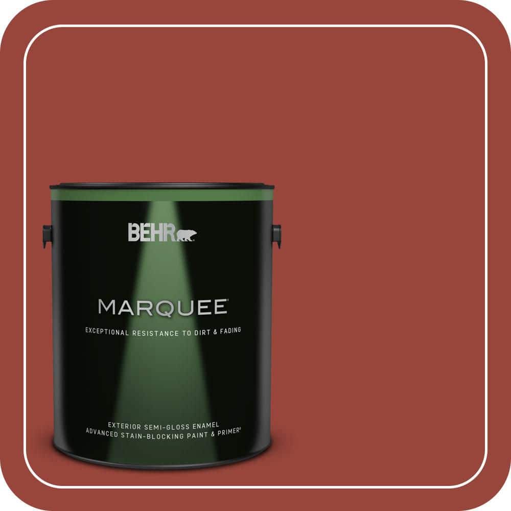 BEHR MARQUEE 1 gal. #S-H-190 Antique Red Semi-Gloss Enamel Exterior Paint & Primer