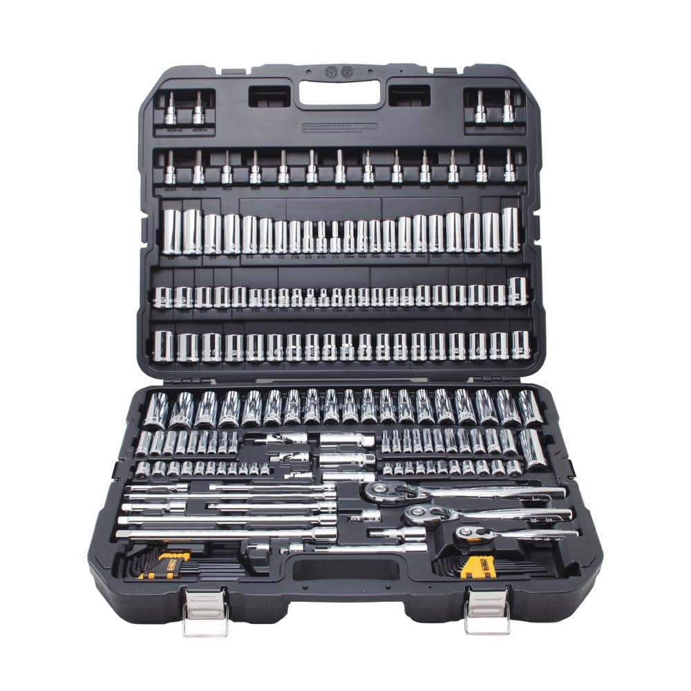 DEWALT Chrome Vanadium Mechanics Tool Set (192-Piece) and Compound Pliers Set (3-Piece) (2)