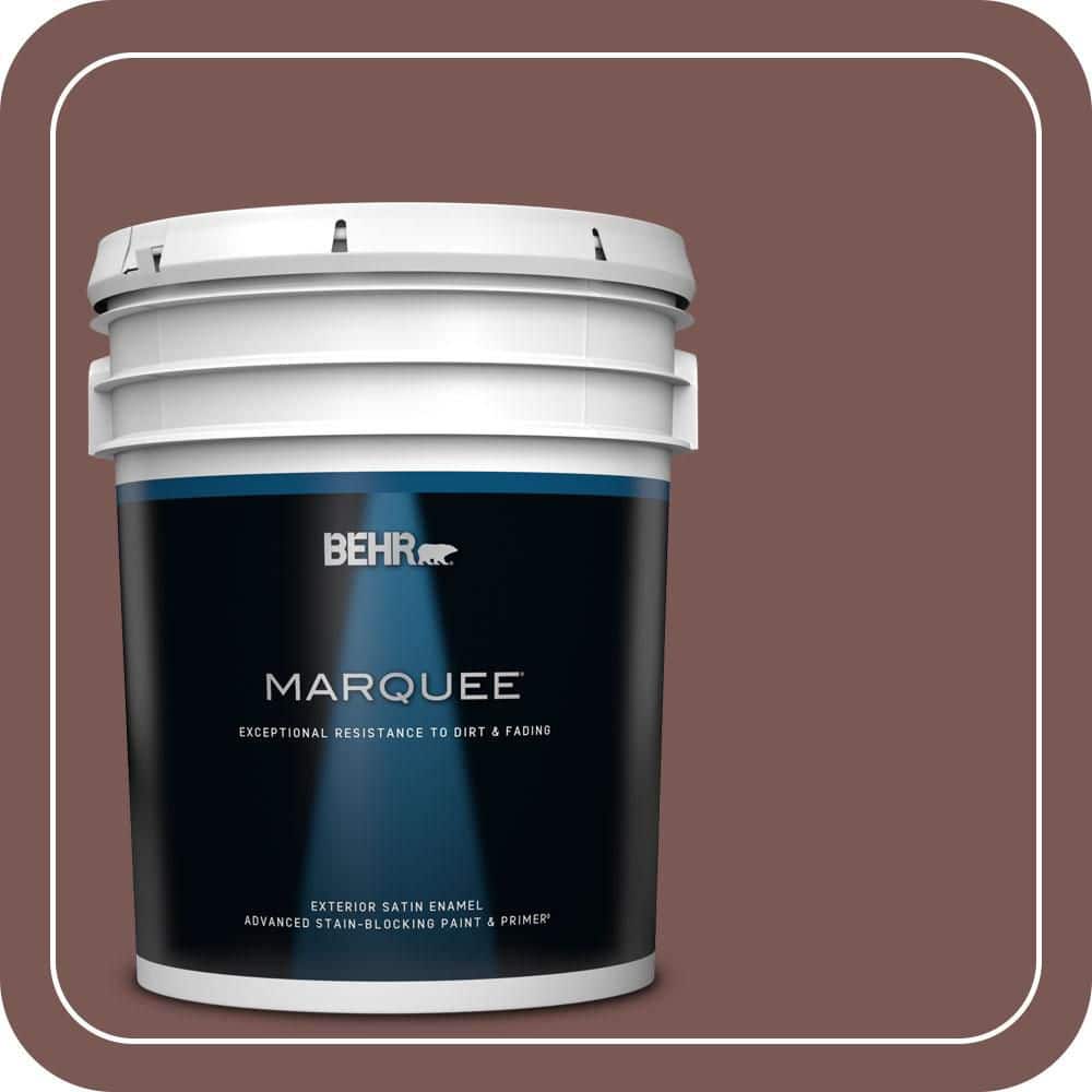 BEHR MARQUEE 5 gal. #700B-6 Sequoia Dusk Satin Enamel Exterior Paint & Primer