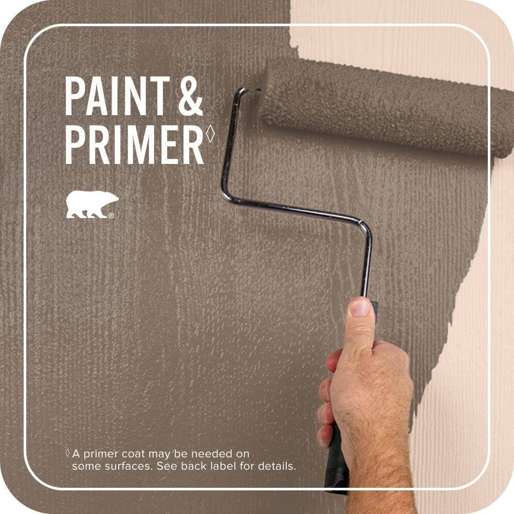 BEHR PREMIUM PLUS 1 qt. #N230-6 Whiskey Barrel Satin Enamel Exterior Paint & Primer (3)