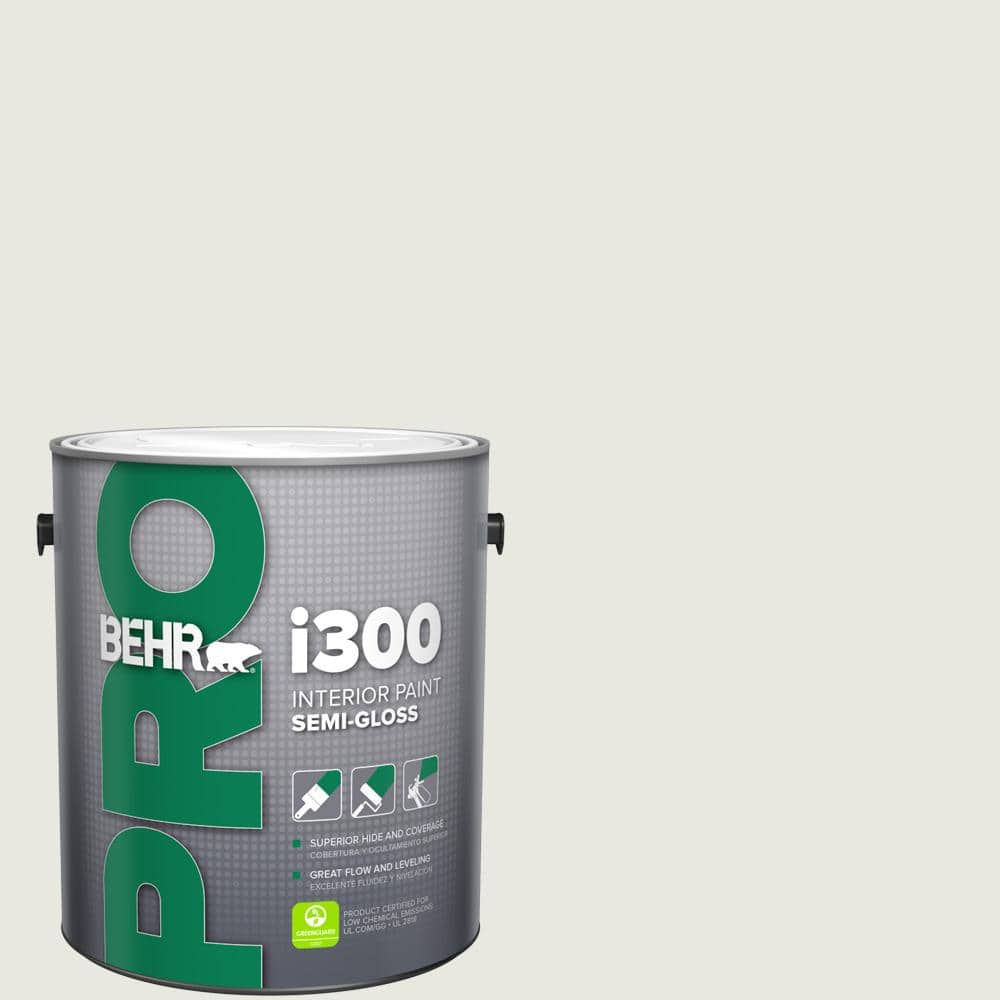 BEHR PRO 1 gal. #PWN-64 Silver Dust Semi-Gloss Interior Paint