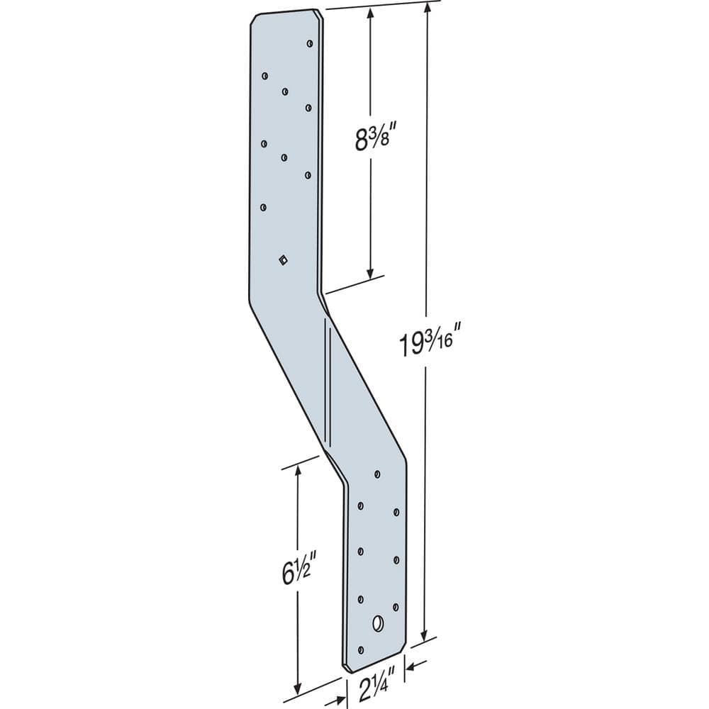 Simpson Strong-Tie H6 16-Gauge Galvanized Hurricane Tie (2)