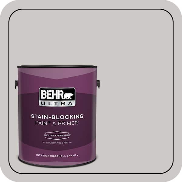 BEHR ULTRA 1 gal. #PPU26-09 Graycloth Extra Durable Eggshell Enamel Interior Paint & Primer (2)